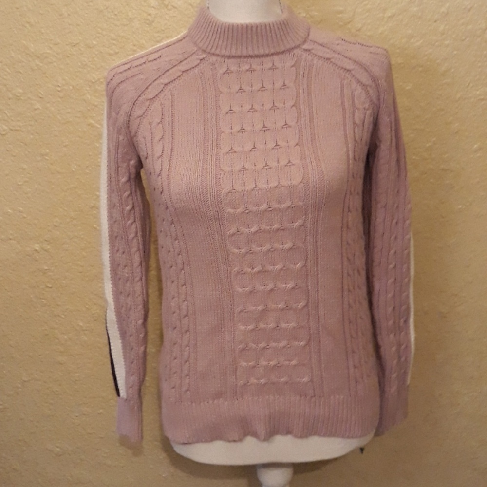 Hippie Rose mauve turtle neck sweater